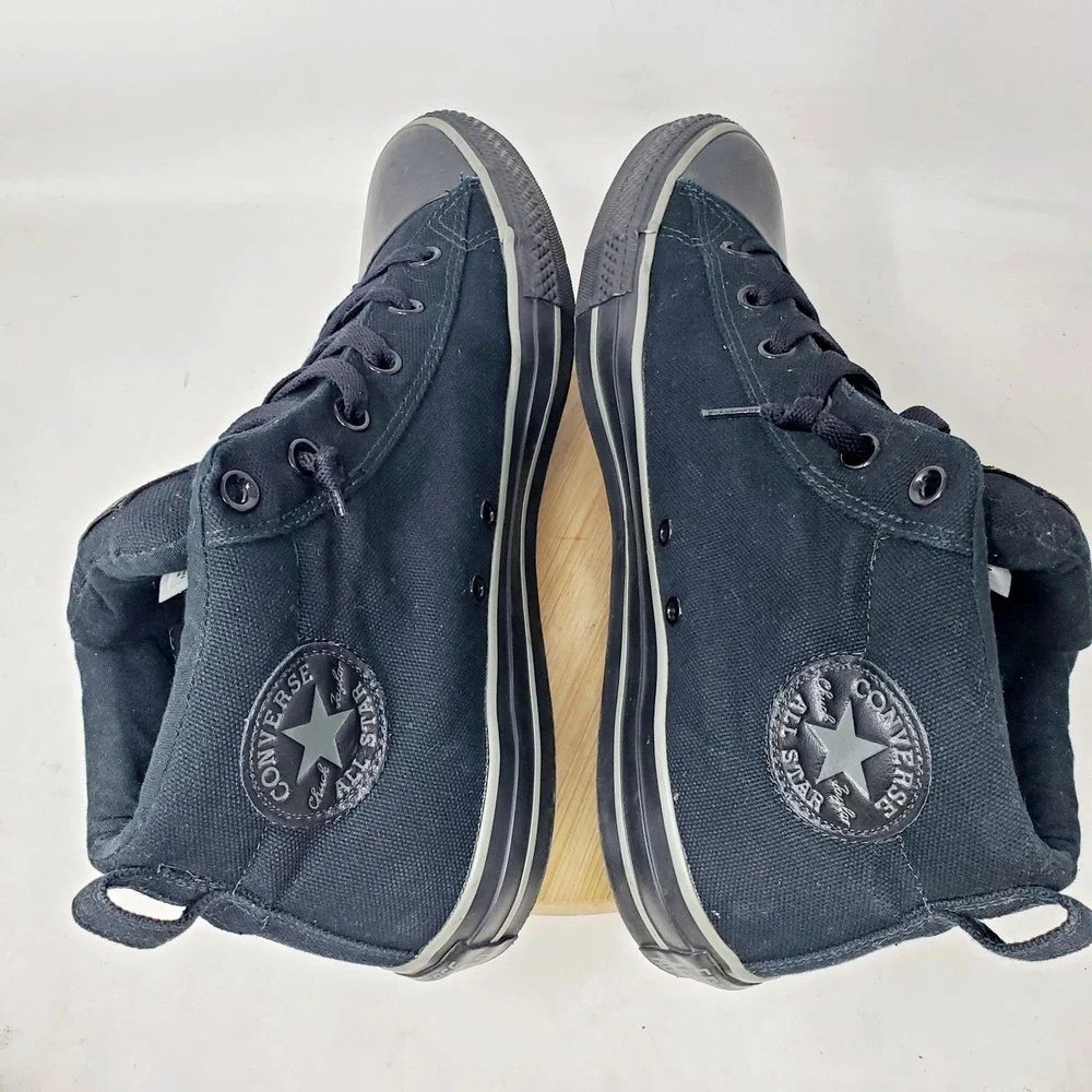 Converse Chuck Taylor All Star Street Mid Shoes Mens 10.5 Black Sneaker - Picture 10 of 13